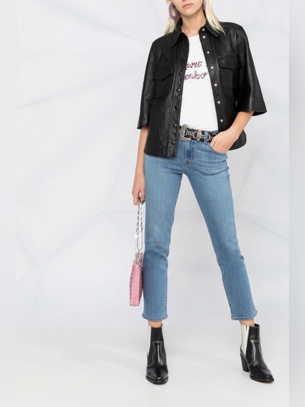 J Brand Adele Straight Leg Light Wash Jeans